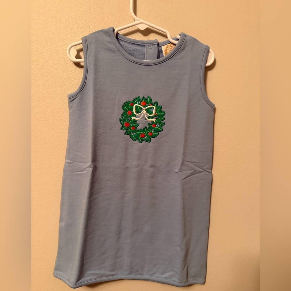 The Beaufort Bonnet Company Christmas Wreath Jumper Dress - Picture 1 of 4